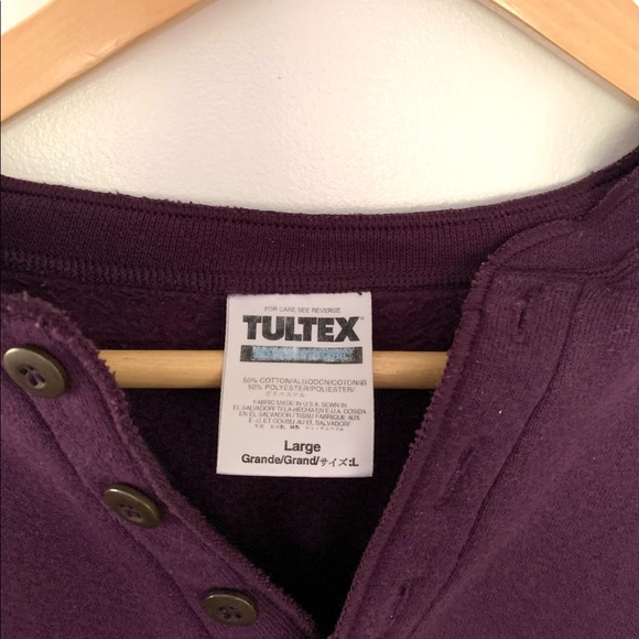 Vintage Dark Purple Cozy Quarter Button-Up - Picture 4 of 7